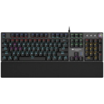 Wired Gaming Keyboard,Black 104 mechanical switche