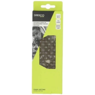 Velo ķēde 1/2 x 1/8, 112 posmi DRESCO (5251405)
