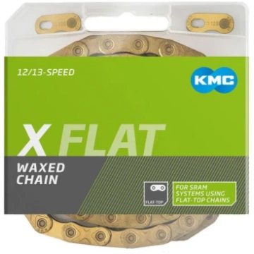Ķēde - KMC X FLAT Ti-N Gold Waxed - BXFLATTI26W - 
