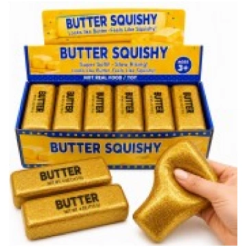 Gold Butter Squishy – Slow Rising Stress Relief To