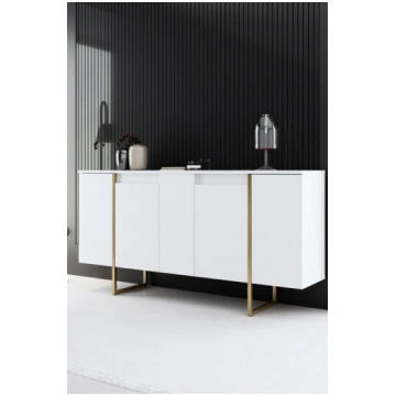 Konsole Asir Luxe, balta/zelta
