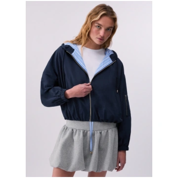 Nylon bomber jacket with hood LIUJO