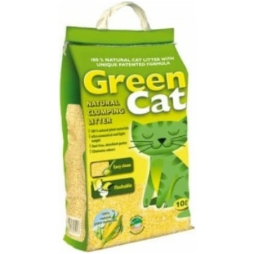 Kaķu smiltis Plaček Green Cat 63597, koka skaidas 