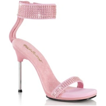 Rose 11,5 cm CHIC-40 ankle straps stiletto metal h
