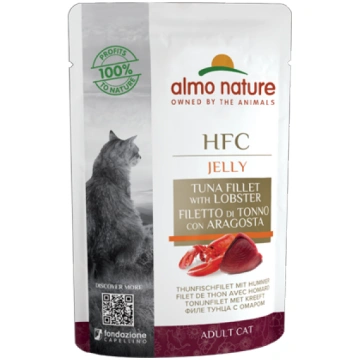 Almo Nature HFC JELLY tunča fileja un omārs želejā