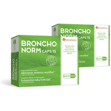 2x Bronchonorm Caps, 15 kapsulas (term 10.2026)