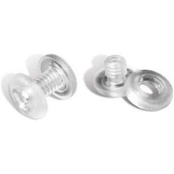 Silver plastic paper clips 6-9mm Pack of 1000pcs