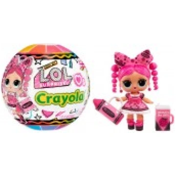 L.O.L. Lelle Crayola 10 cm dažādas (bumbā) 505259