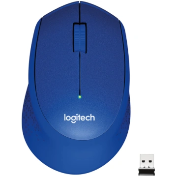 Logitech M330 Silent Plus Wireless Mouse, Blue 910