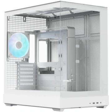 Torņa PC korpuss APNX V2-F-WT-v1, balts, trīs rūdī