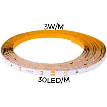 LED gaismas lente 3W/m, 30LED/m, 12V, IP67, 3000K,