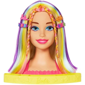 Barbie Totally Hair - Neon Rainbow Deluxe Styling 