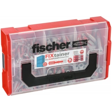 Fischer FIXtainer - DUOPOWER - dowel - light gray 