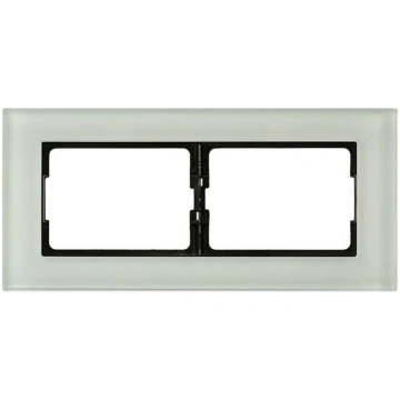 FRAME VILMA XP500 2-GANG GLASS 477910151802 (47791
