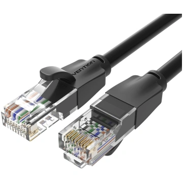 PATCH CABLE CAT.6 UTP/0.5M BLACK IBEBD VENTION | I