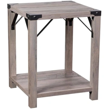 Flash Furniture Wyatt Modern Wooden Farmhouse Side