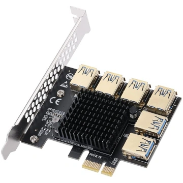 YBBOTT PCI-E 1 līdz 6 PCI Express Riser Card, PCIE