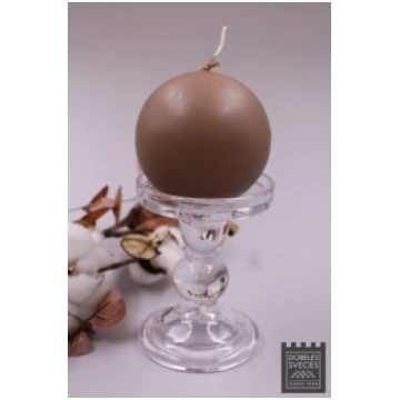 Svece 8cm/25h lins lodveida 66038