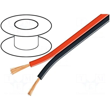 Wire: loudspeaker cable | 2x4mm2 | stranded | CCA 