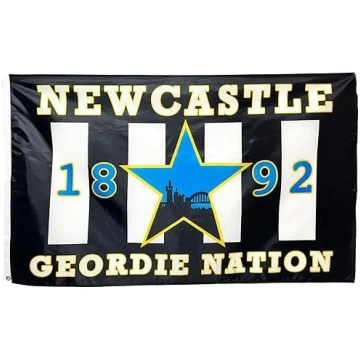 Newcastle futbola fanu 5 pēdu x 3 pēdu karogs – zi