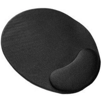 Ergonomiska melna peles paliktnis ar putu polsterē
