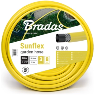 Laistīšanas šļūtene Bradas, Sunflex, 20 m
