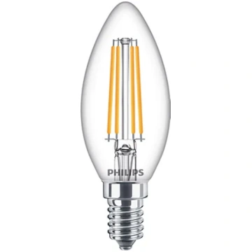 Spuldze Philips LED, B35, 2700 °K, E14, 6.5 W, 806