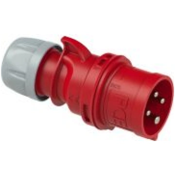 Spraudnis vadā 4x32A (3P+PE) 6h IP44 SHARK sarkans