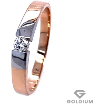 Zelta gredzens ar briljantiem 0.09ct