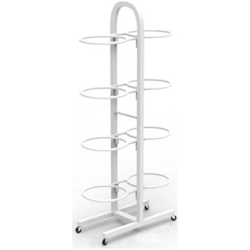Divpusējs jogas bumbu turētājs, 4 pakāpju, 115 cm,