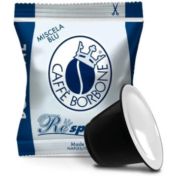 100 Capsule Nespresso Caffè Borbone Miscela Blu