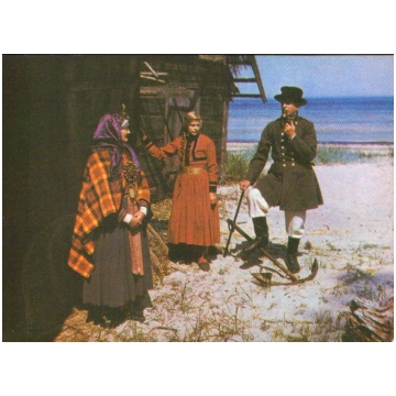 Kurzeme. Alsunga. 1972 latviešu tautas tērpi 10x14