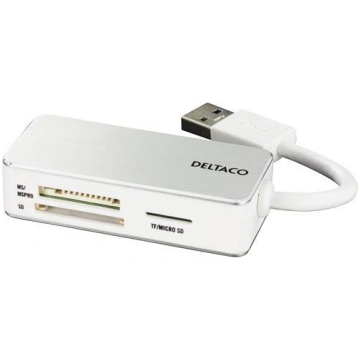 Flash card reader DELTACO SD, Micro SD, MS PRO/DUO