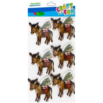 Craft with Fun OZDOBA BN NAKLEJKI 3D OSIOLEK 6SZT 