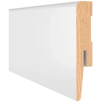Grīdlīste MDF laminēta GP0601 60x15x2420mm balta D