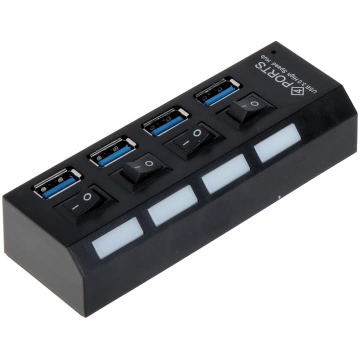 HUB USB 3.0 IESLĒGŠANAS HUB-USB3.0-1/4 55 cm Delta