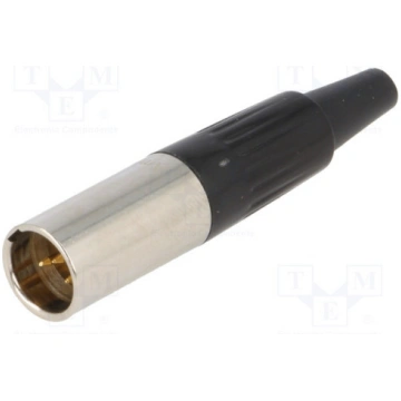 AG4M; Plug; XLR mini; male; PIN: 4; for cable; sol