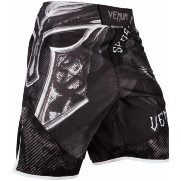 MMA šorti Venum Gladiator 3.0 melni/balti (X)