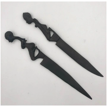 Tagliacarte in ebano nero