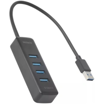 Deltaco UH-734 USB Hub 3.2 Gen 1 Type-A 5000 Mbit/