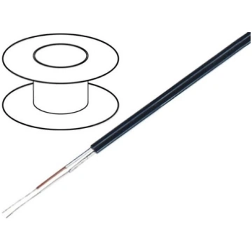 C124; Wire: microphone cable; 2x0,12mm2; black; OF