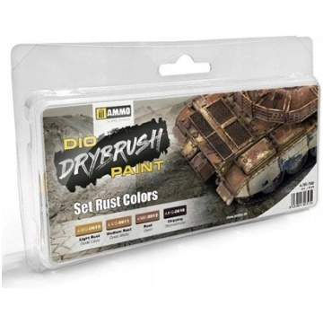 Ammo : DIO Drybrush Paint - Set Rust Colors 201896