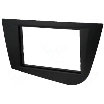 Radio mounting frame | Seat | 2 DIN | black ACV 28