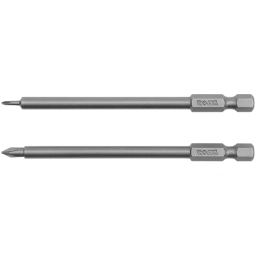 SCREWDRIVER BITS 2PCS - PHILLIPS: PH00x100MM; PH0x