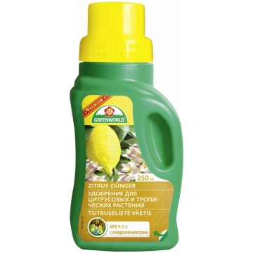 Mēslojums citrusaugiem 0.25L Greenworld
