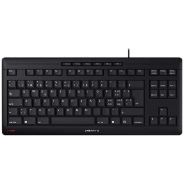 CHERRY TAS STREAM KEYBOARD TKL Corded CH-Layout Bl