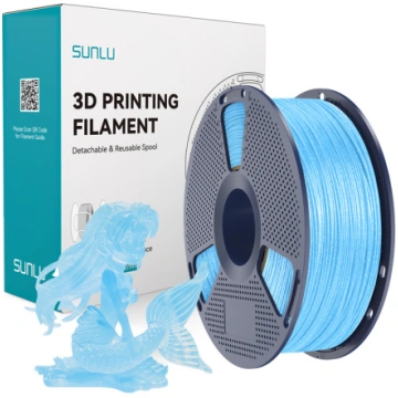SUNLU PLA Filament (Shiny Blue) PLA TWINKLING BLU