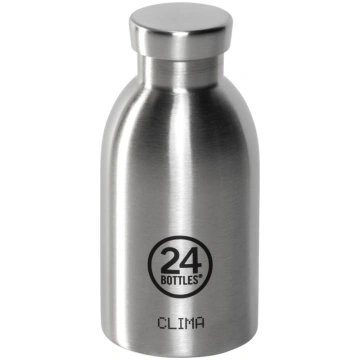 24Bottles Clima Bottle Brushed Steel, 330 ml