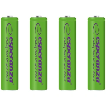 Esperanza Akumulators Zaļš Aaa / R03 1000mah 4gab