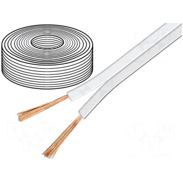 Wire: loudspeaker cable | 2x1.5mm2 | stranded | OF